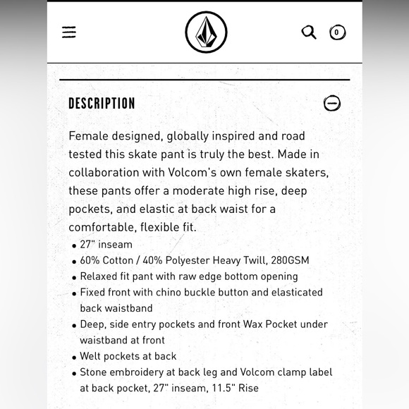 Volcom- This That Them Skate Pants - Picture 6 of 16